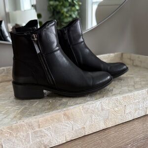 BareTraps Sleek Black Ankle Boots